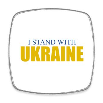 Ukraine Sieg - Viereckiger Kühlschrankmagnet - Weiß - Vorne