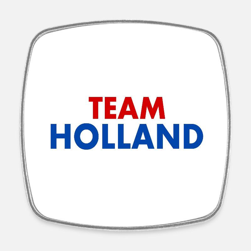 Holland - Square fridge magnet - white