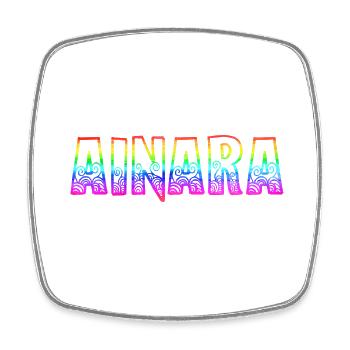 ainara rs arc-en-ciel - Magnet carré - blanc - Devant