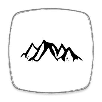 Montagnes Randonnée Montagne Aventure Vecteur de voyage gratuit 5 - Magnet carré - blanc - Devant