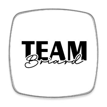 TEAM Briard Wilsigns Dogs IGP Dog Sports - Square fridge magnet - white - Front