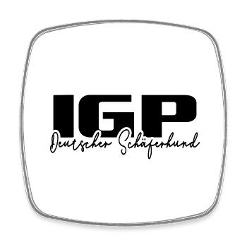 IGP GERMAN SHEPHERD Wilsign's dog sport - Square fridge magnet - white - Front