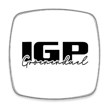 IGP GROENENDAEL Dog Sport Dogs Dog Wilsigns - Square fridge magnet - white - Front