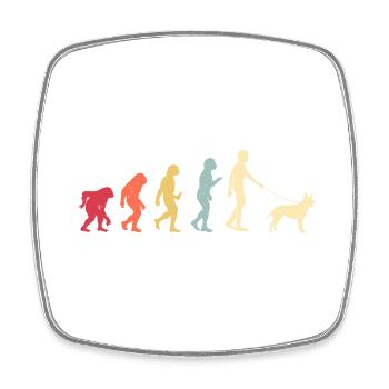 Australian Kelpie - Viereckiger Kühlschrankmagnet - Weiß - Vorne