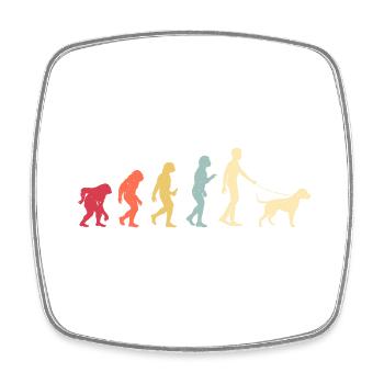 American Pit Bull Terrier - Square fridge magnet - white - Front