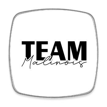 TEAM MALINOIS Wilsigns IGP Dog Sport Dogs - Square fridge magnet - white - Front