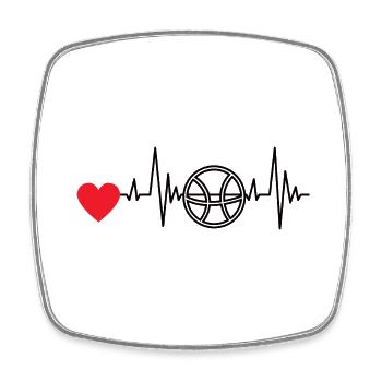 Basketball Lovers Basketball Basketball Club - Square fridge magnet - white - Front