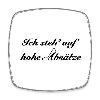hohe Absätze - Viereckiger Kühlschrankmagnet - Weiß - Vorne