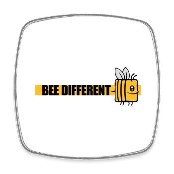 bee citation différente - Magnet carré - blanc - Devant