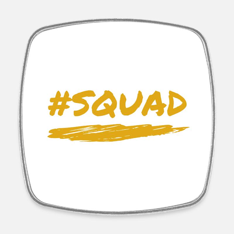 #SQUAD - Square fridge magnet - white