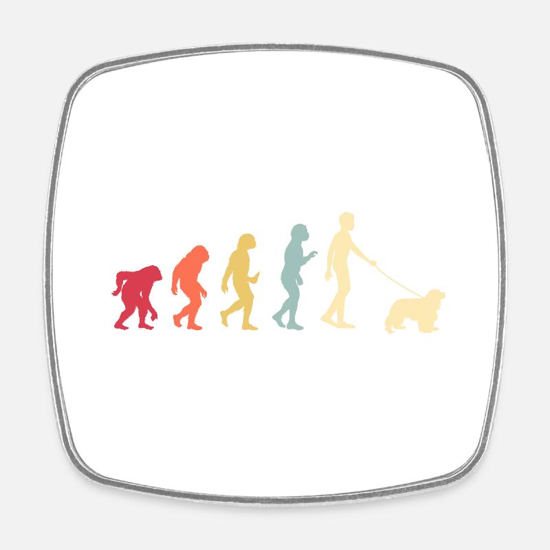 Cavalier King Charles Spaniel Cadeau - Magnet carré - blanc