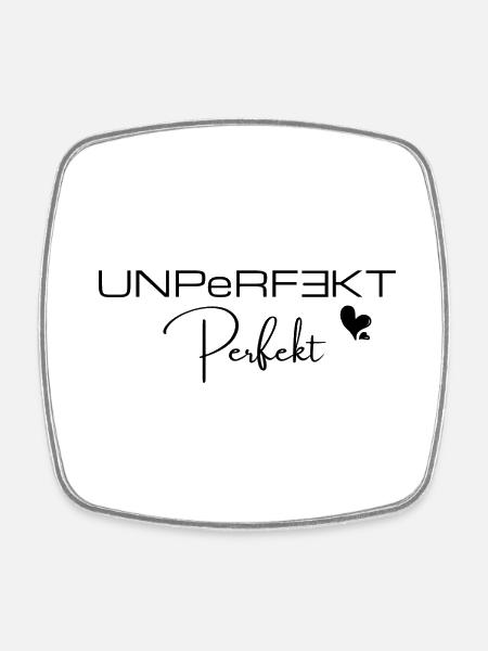 UNPeRFEKT Perfekt - Viereckiger Kühlschrankmagnet - Weiß