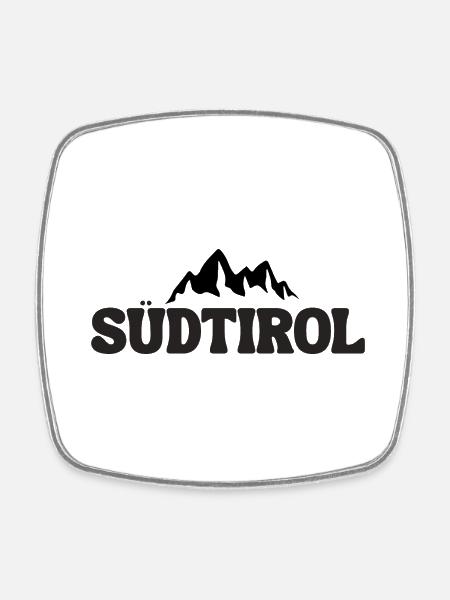 Südtirol - Viereckiger Kühlschrankmagnet - Weiß