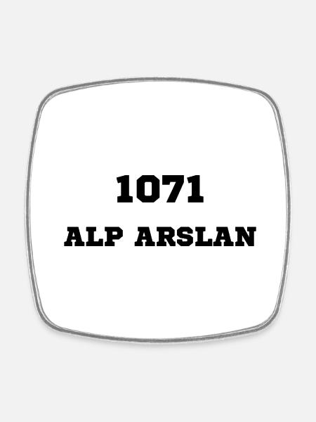 ALP ARSALN - Viereckiger Kühlschrankmagnet - Weiß