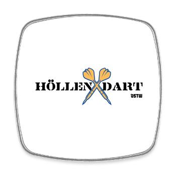 Höllen Dart v2 MGO Osterwald - Viereckiger Kühlschrankmagnet - Weiß - Vorne