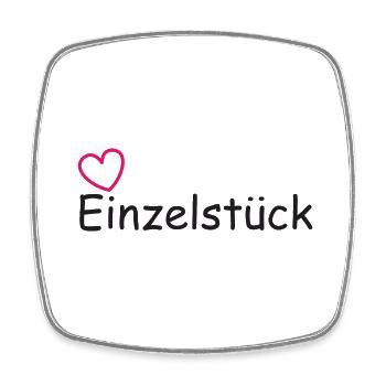 Einzelstück - Viereckiger Kühlschrankmagnet - Weiß - Vorne