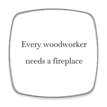 Chop wood blogger forest work chainsaw carpenter - Square fridge magnet - white - Front