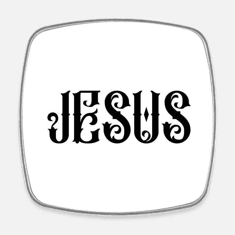 Jésus - Magnet carré - blanc
