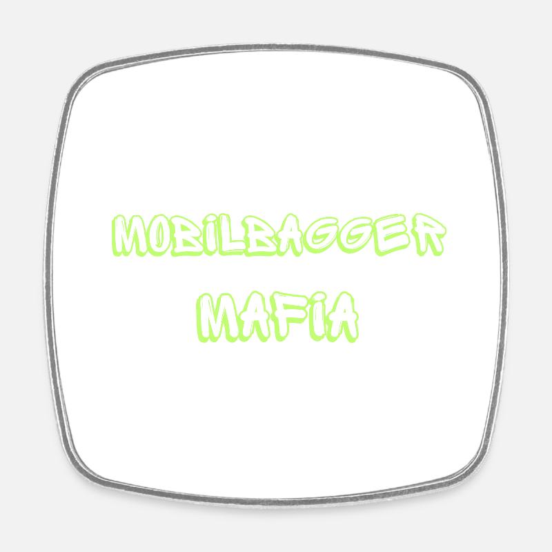 Mobile Excavator Mafia Original - Square fridge magnet - white