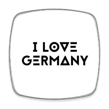 I LOVE GERMANY - Square fridge magnet - white - Front