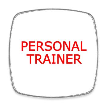 Personal trainer - Square fridge magnet - white - Front