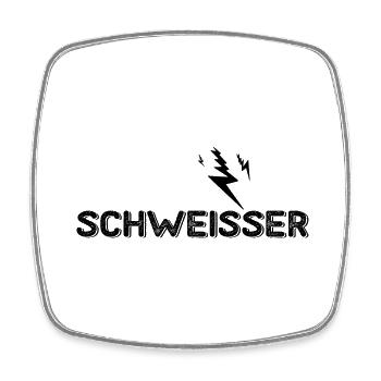 Handwerker Handyman Handwerk Werkzeug Baustelle - Viereckiger Kühlschrankmagnet - Weiß - Vorne