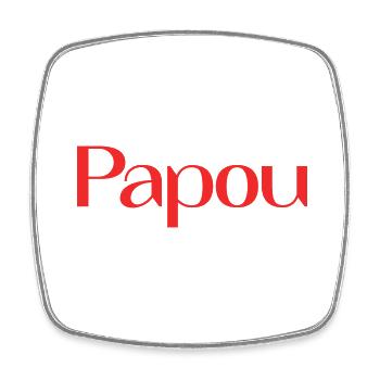 PAPUAN. DAD. FATHER's DAY. HAPPY BIRTHDAY DAD. PARTY - Square fridge magnet - white - Front