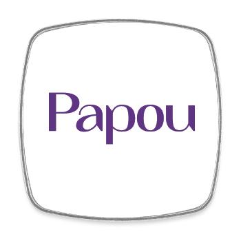 FÊTE DES PÈRES. BONNE FÊTE PAPA. PAPA. BONNE FÊTE. - Magnet carré - blanc - Devant