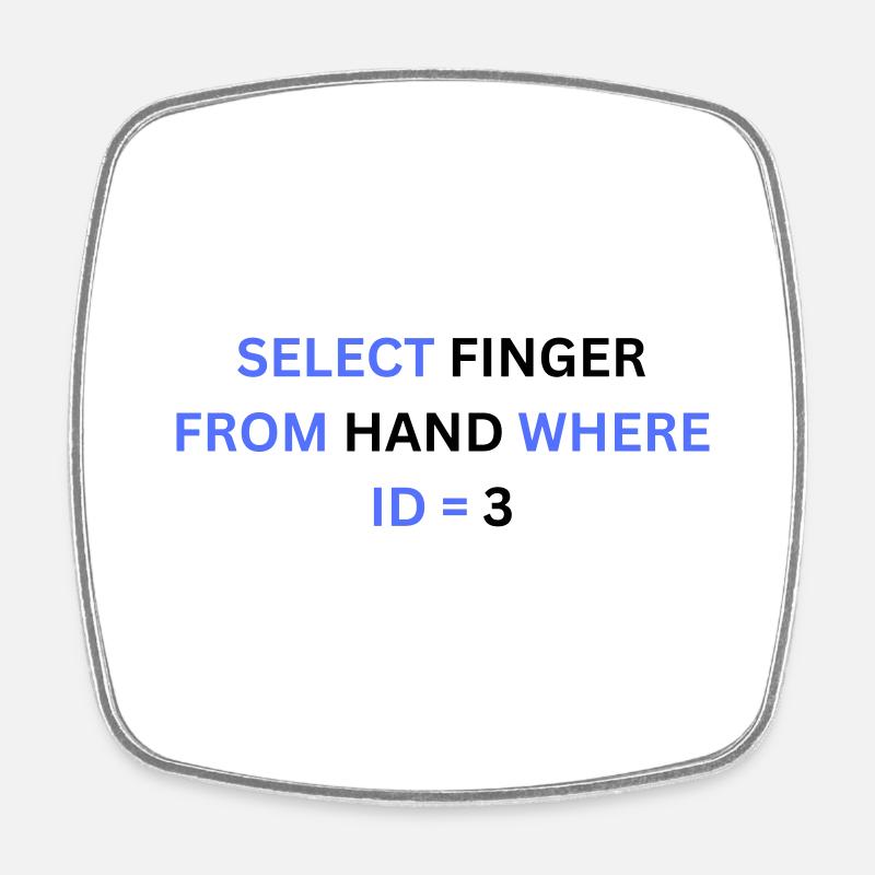 Select - Viereckiger Kühlschrankmagnet - Weiß