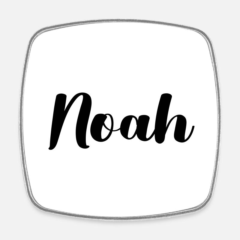 noah - Viereckiger Kühlschrankmagnet - Weiß