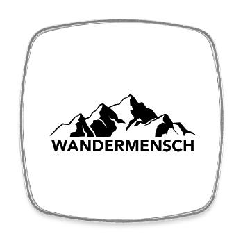 Wandermensch - (4) - Viereckiger Kühlschrankmagnet - Weiß - Vorne