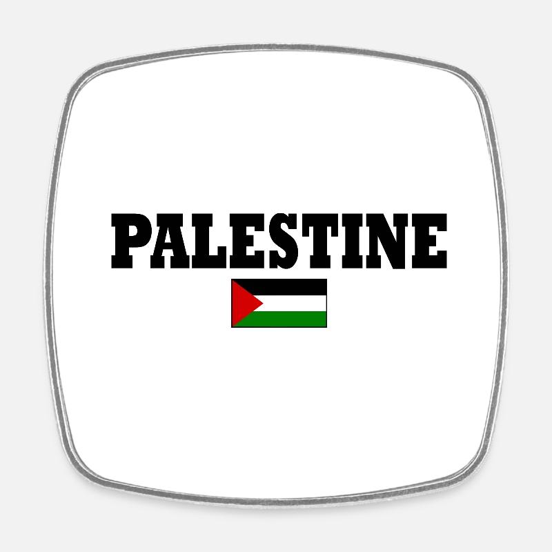 Palestine - Magnet carré - blanc