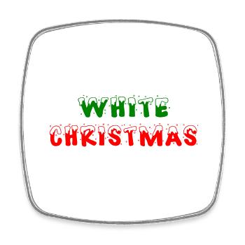 ☃️White Cristmas-Let it snow!❄️ - Square fridge magnet - white - Front