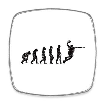 Basketball Team Basketball Basketball Players - Square fridge magnet - white - Front