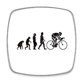 Cyclist Bicycle Cycling Cyclist Cycling - Square fridge magnet - white - Front