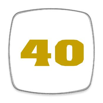 ANNIVERSARY. HAPPY BIRTHDAY. HAPPY BIRTHDAY. - Square fridge magnet - white - Front