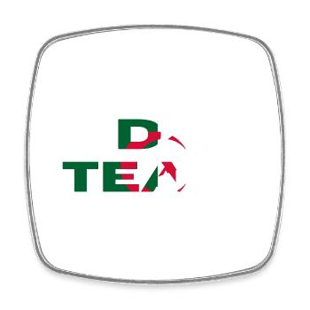 Dz team - Algeria gift idea - Square fridge magnet - white - Front