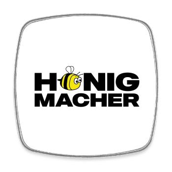 Honigmacher - Viereckiger Kühlschrankmagnet - Weiß - Vorne