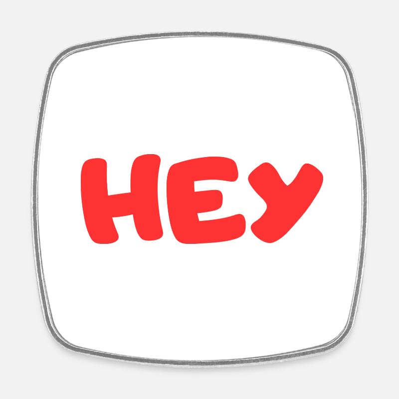 HEY - Square fridge magnet - white