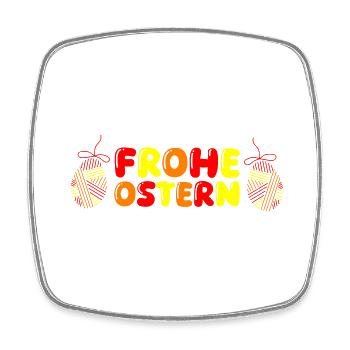 happy Easter - Square fridge magnet - white - Front