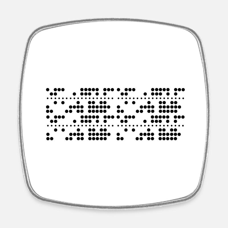 TheCode - Viereckiger Kühlschrankmagnet - Weiß
