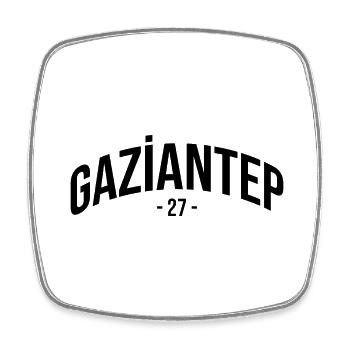 Gaziantep 27 Türkei Turkiye Geschenk Urlaub Antep - Viereckiger Kühlschrankmagnet - Weiß - Vorne