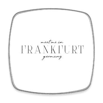 Francfort, Allemagne T-Shirt Design de Style Élégance - Magnet carré - blanc - Devant