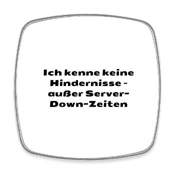 Typisch-Gamer - Viereckiger Kühlschrankmagnet - Weiß - Vorne