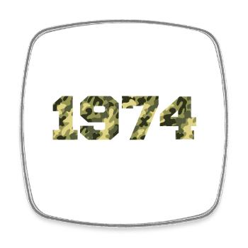 1974 Cadeau Anniversaire Vintage 1974 Armée - Magnet carré - blanc - Devant