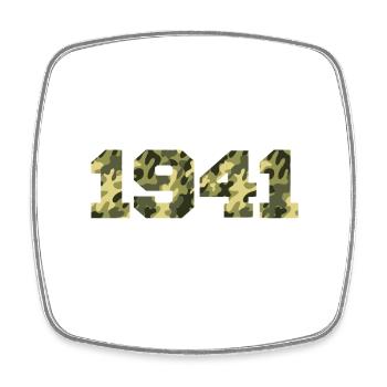 Cadeau d’anniversaire 1941 Vintage 1941 Armée - Magnet carré - blanc - Devant