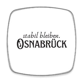 Staying stable Osnabrück - Square fridge magnet - white - Front