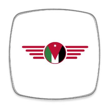 I Love Jordan, Style Design T-Shirt - Square fridge magnet - white - Front