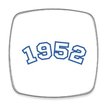 1952 Sport Blue - Square fridge magnet - white - Front