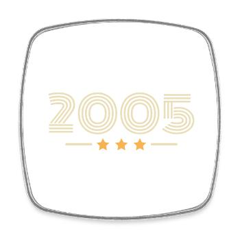 Légendaire Depuis 2005 Cadeau D anniversaire 2005 - Magnet carré - blanc - Devant